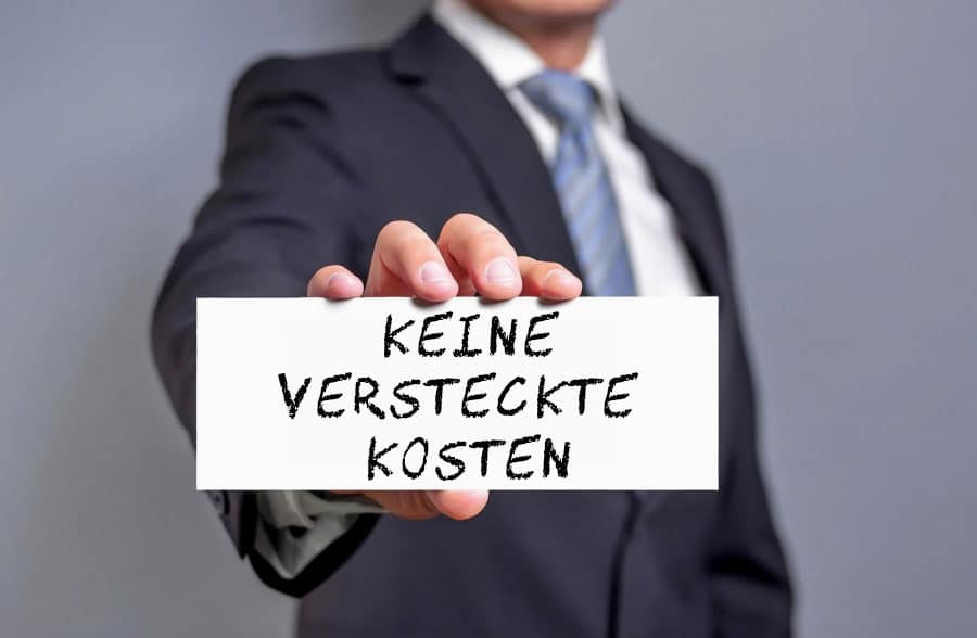 Keine versteckte Kosten